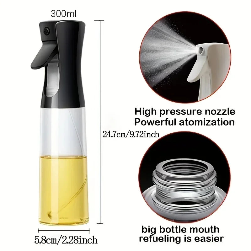 Spray Oil Sprayer for Kitchen Oils Spray Dispenser Bottle for Olive Oil Air Fryer BBQ Salad Baking Grilling Cooking Kitchen Tool