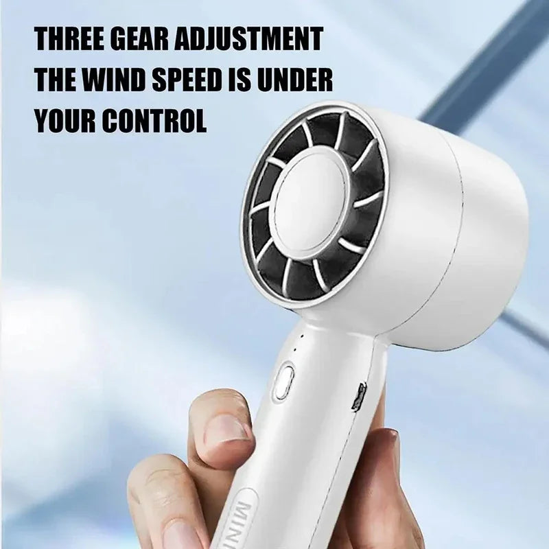 Lenovo 2026 Handheld Ventilator USB Oplaadbaar 2-in-1 Bureauventilator Krachtige Wind Mini Koelventilator Stille Kleine Luchtkoeler voor Kantoor Reizen