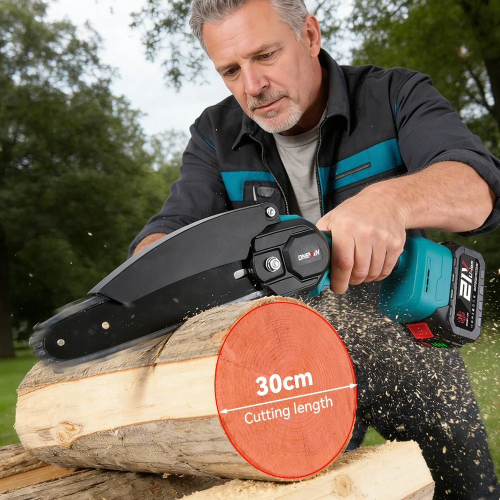 ONEVAN Brushless Telescoping Pole Electric Chainsaw 8inch 6inch 30mm Pruning Shears 4IN1 Garden Tool For Makita 18V Battery Pin