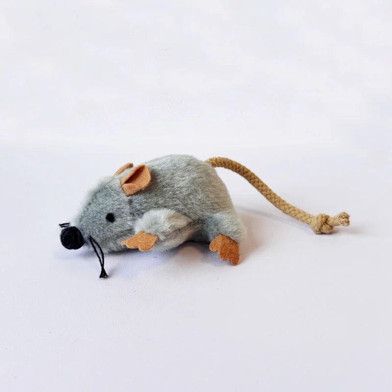Interactive Cat Mouse Toy Plush Pet Simulation Mouse Toys For Cats Bite Resistance Kitten Toys Cat Playing Toy Cat Accessories
