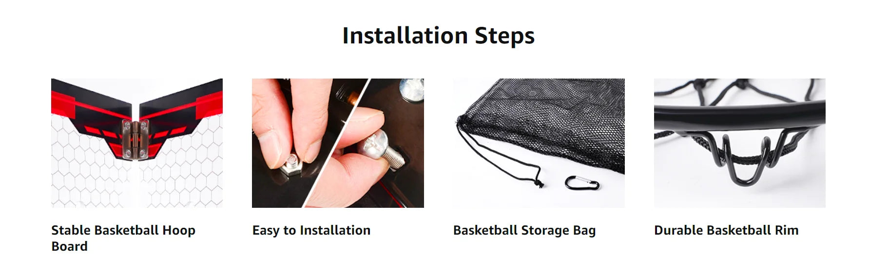 VATOS Mini Basketball Hoop for Kids x2 Indoor Outdoor Electric Scoreboard with 4 Balls - Perfect Sports Game Gift for Boys and Girls - Quality Shopping Centre