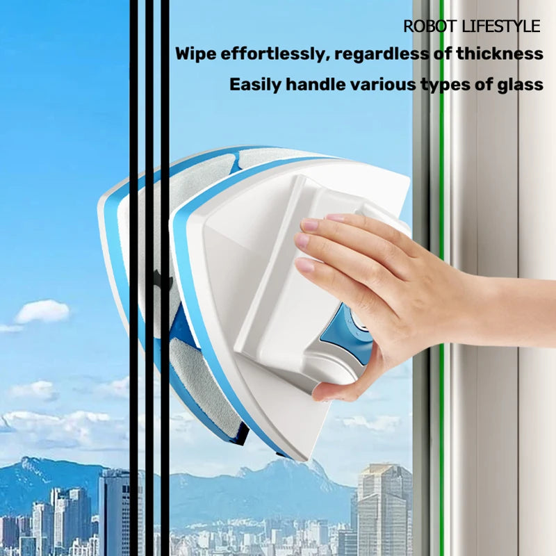 Robot Lifestyle Verstelbare Magnetische Dubbele Raamwisser Handige Reinigingsborstels voor Moeiteloos Glazen Wassen