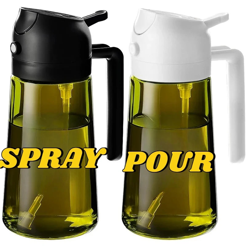 500ml Oil Dispenser Oil Spray Bottle Spray Olive Oil Sprayer   Kitchen Items and Accessories BBQ Cooking Family Supplies
