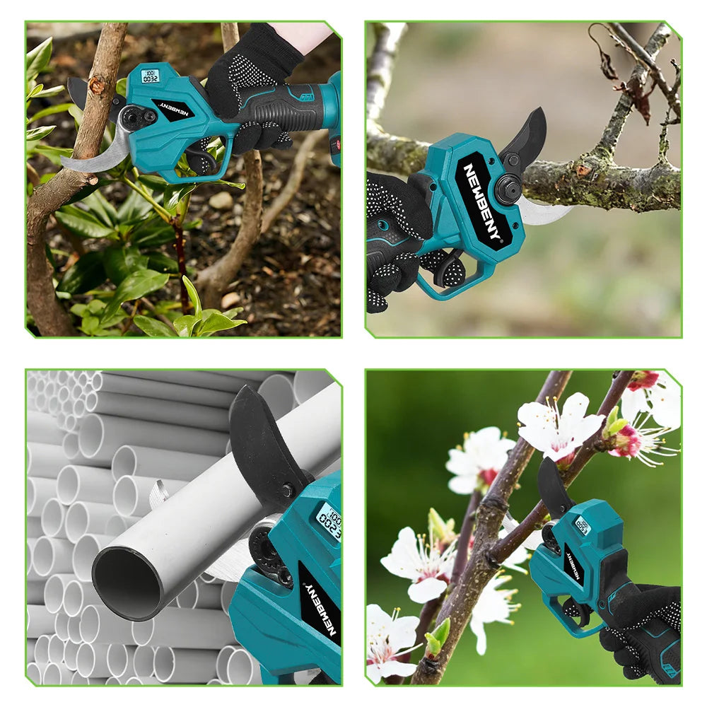 YOFIDRA 60MM Borstelloze Elektrische Schaar 4 Versnellingen Instelbare Snoeischaar Draadloos Elektrisch Gereedschap voor Makita Accu