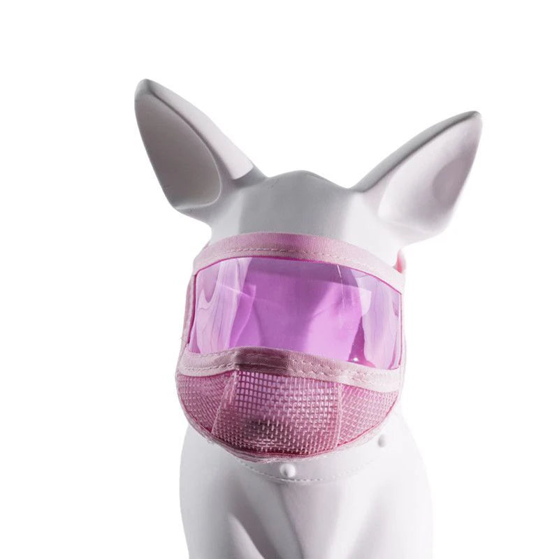 Cat Grooming Protective Mask Transparent Anti Bite Cat Muzzle Visor Face Shield for Nail Trimming Bathing Adjustable Velcro S M