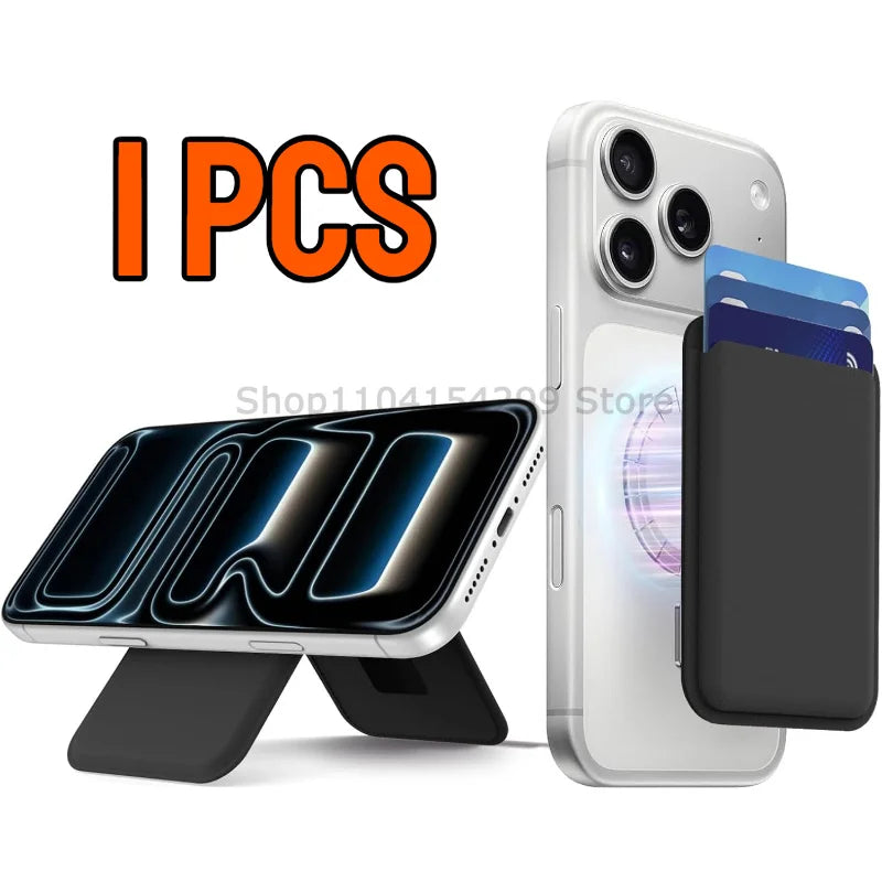 Magnetic Wallet Card Holder Leather Case Hide Stand Case for Magsafe for IPhone 15PM 14 13 ProMax Plus Wallet Back Pocket Covers