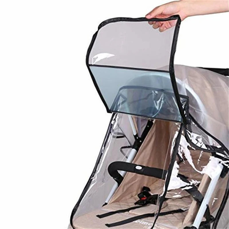 Universal Pet Stroller Rain Cover Waterproof Dog Cart Cover Transparent Cat Dog Cart Cover Stroller Rain Cover Pet Supplies