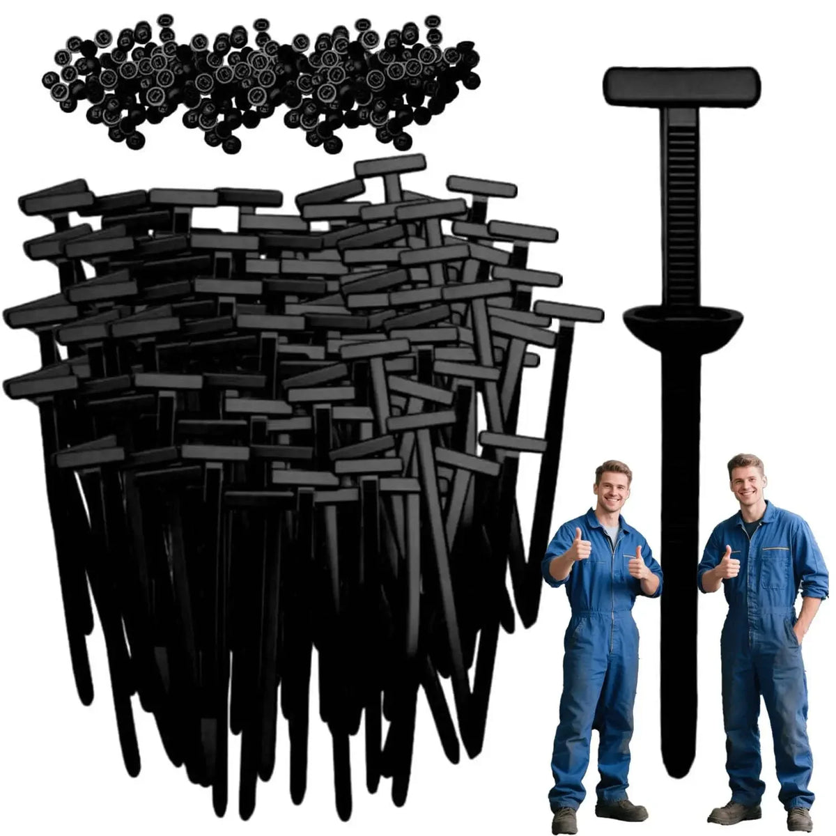 Self-locking Plastic Flanges Cable Ties Zip Nylon Tie Clamping Flanges Wrap Cable Fixed Fastener Clips Hose Fastening Reusable