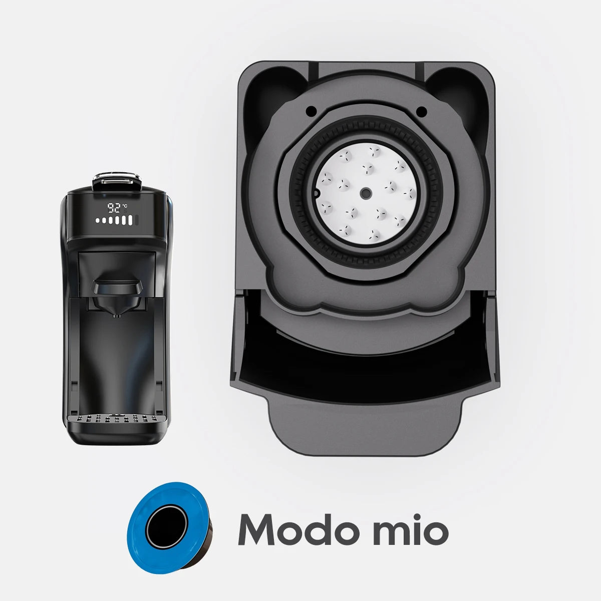 HiBREW H1B koffiemachine capsule-adaptersysteem onderdelen voor Nespresso of Dolce Gusto of gemalen koffie of ESE-pad of Caffitaly