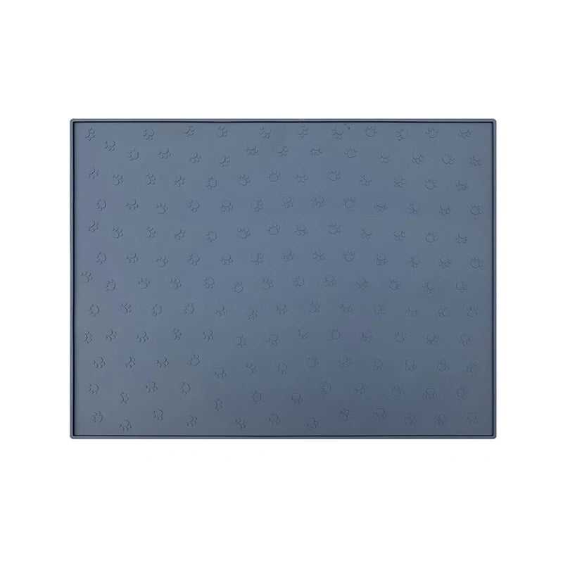 30x48cm Square Pet Feeding Mat Silicone Dog Food Feeding Pad Waterproof Pet Placemat for Cats Dogs Non-Slip Cat Feeding Mat