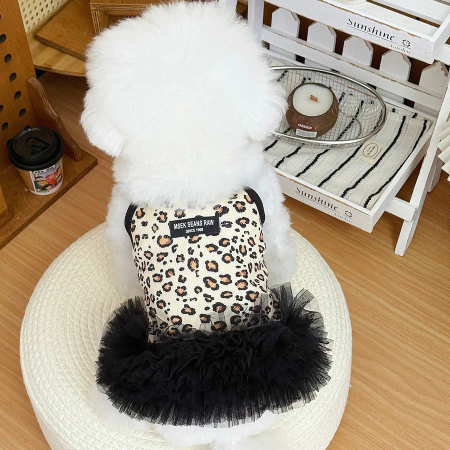 Summer Breathable Dog Dresses Thin Pet Dog Skirts for Small Dogs Cats Puppy Sweet Dress Chihuahua York Clothing Pet Supplies