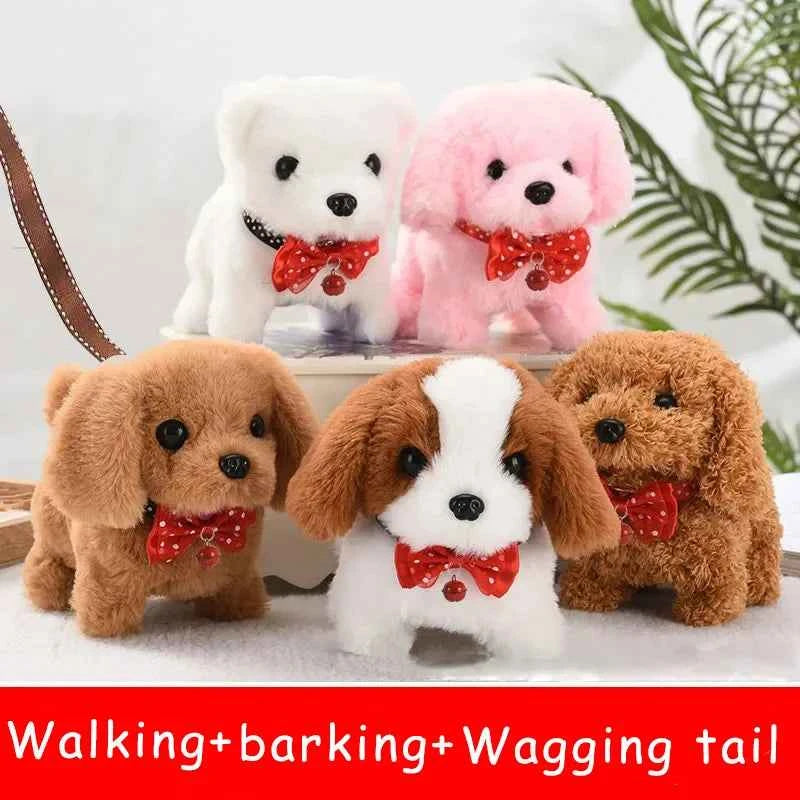 Electronic Puppy Plush Toy - Interactive Barking and Wagging Tail Plush Dog Toy for Kids, Perfect Gift for Boys and Girls