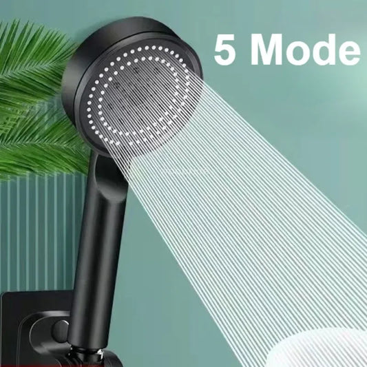 Pommeau de douche 5 modes, pommeau de douche haute pression, économiseur d'eau, pommeau de douche haute pression réglable, accessoires de salle de bain