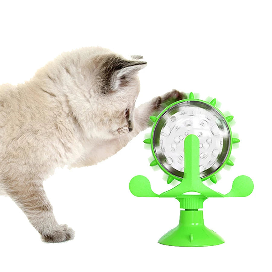Puzzle Pet Slow Food Toy for Small Dogs Cats Interactive Cat Treat Leaking Toy Rotating Puppy  Food Treat Dispenser Pet Supplies