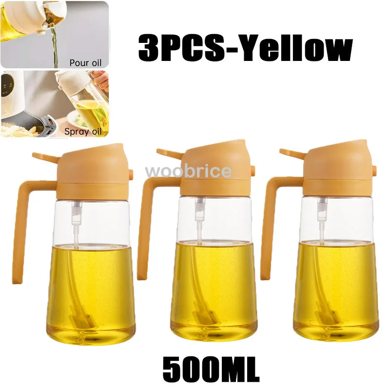 Oil Cruet Kitchen Olive Oil Spray Dual Purpose Kitchen Oil Spray Can Leakproof  Spray Bottle Kitchen Household