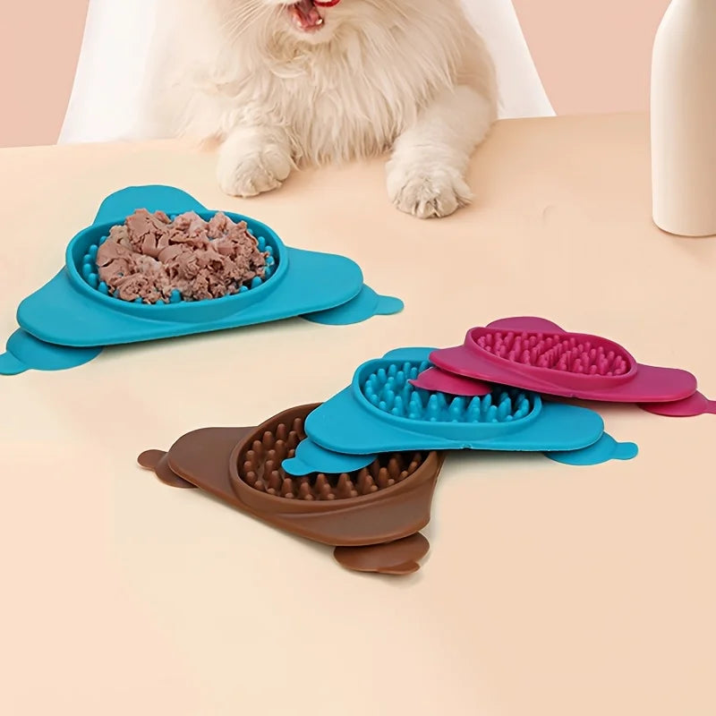 Pet Lick Silicone Mat for Dogs Pet Slow Food Plate for Cats Dogs Dog Sucker Food Training Dog Feeder Pet Supplies