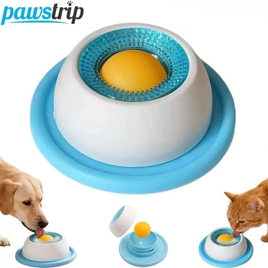 Pet Slow Feeder for Cats Interactive Pet Cat Licking Food Toys Anti-slip Funny Kitten Licking Plate Cat Accessories