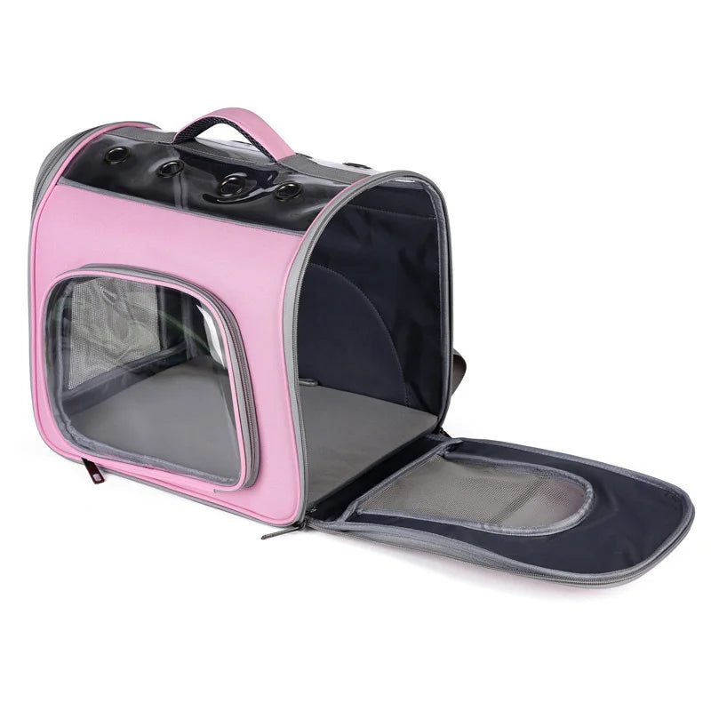 Pet Cat Carrier Bag Outdoor Travel Backpack for Cats Small Dogs Breathable Cat Carrying Bag Suitable for Cats Within 7.5kg