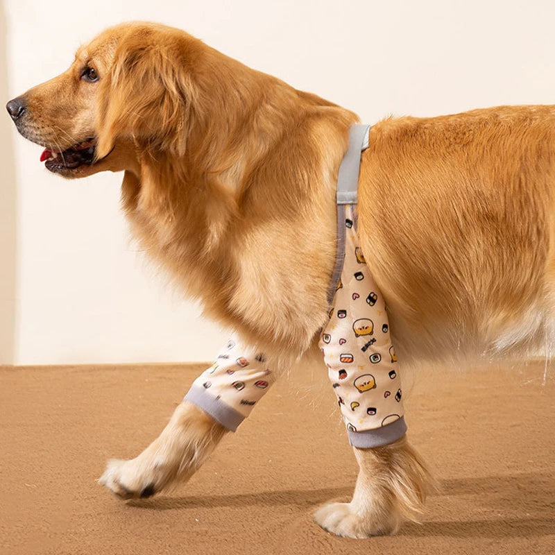 Pet Dog Front Leg Protective Case Adjustable Pets Clothes Knee Pads for Medium Large Dogs Anti-Dirt Dog Legs Protector