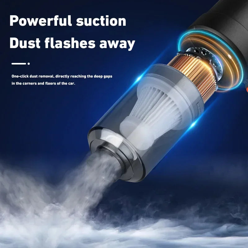 2990000PA Wireless Car Vacuum Cleaner Wet Dry 120W Cordless Handheld Auto Vacuum High Power Cleaner For Home Office 2026 New