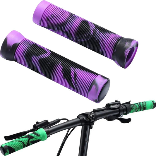 Zachte rubberen antislip handvatten voor mountainbike, schokbestendige stuurdoppen voor 22,2 mm step, BMX, MTB fietsonderdelen