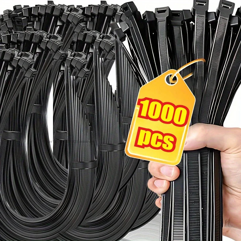Cable Ties Reusable Plastic Flanges Ties Cable Plastic Nylon Cable Ties Organizer Clamp Self-locking Office Wire Zip Wholesale