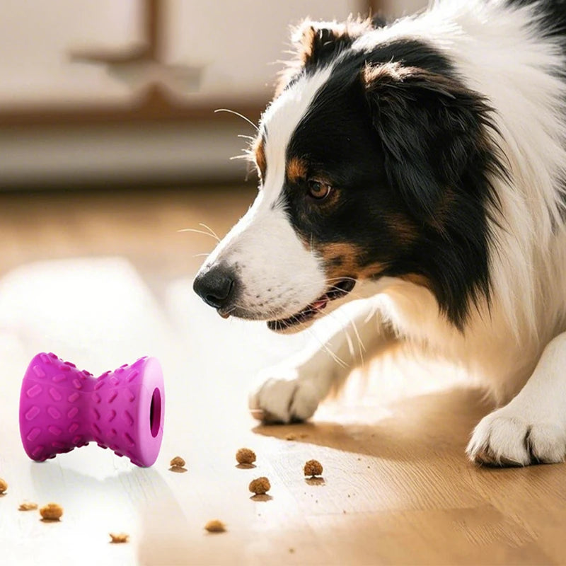 Rubber Durable Dog Chew Toys Interactive Pet Leaking Food Toys for Small Large Dogs Bite Resistant Puppy Tooth Cleaning Toy