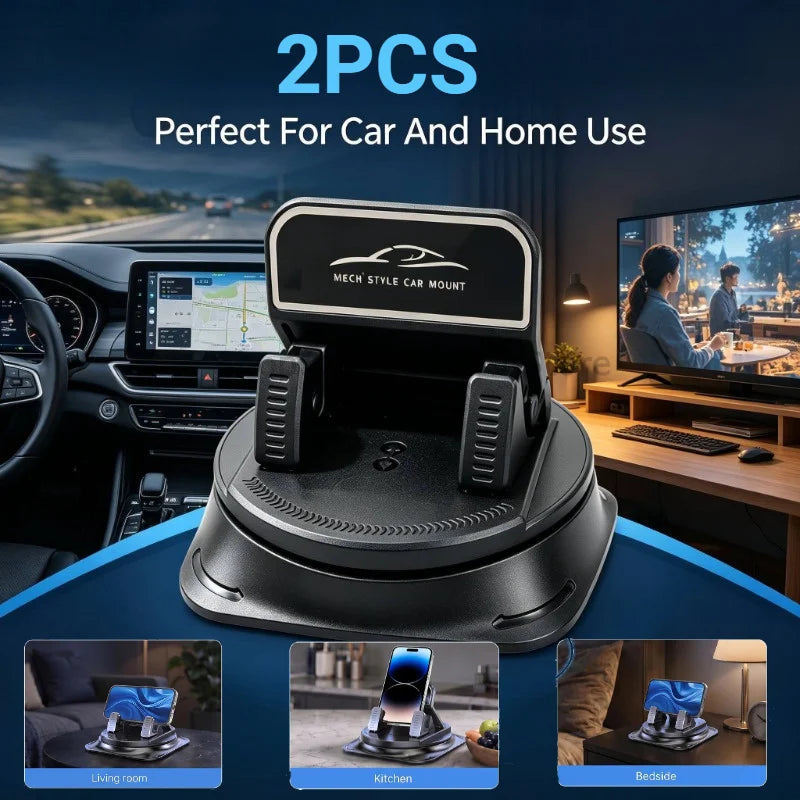 Car Phone Holder Car Dashboard Support Bracket Mount Anti-Slip Pad Universal 360 Degree Rotatable Navigation Holder Accessories