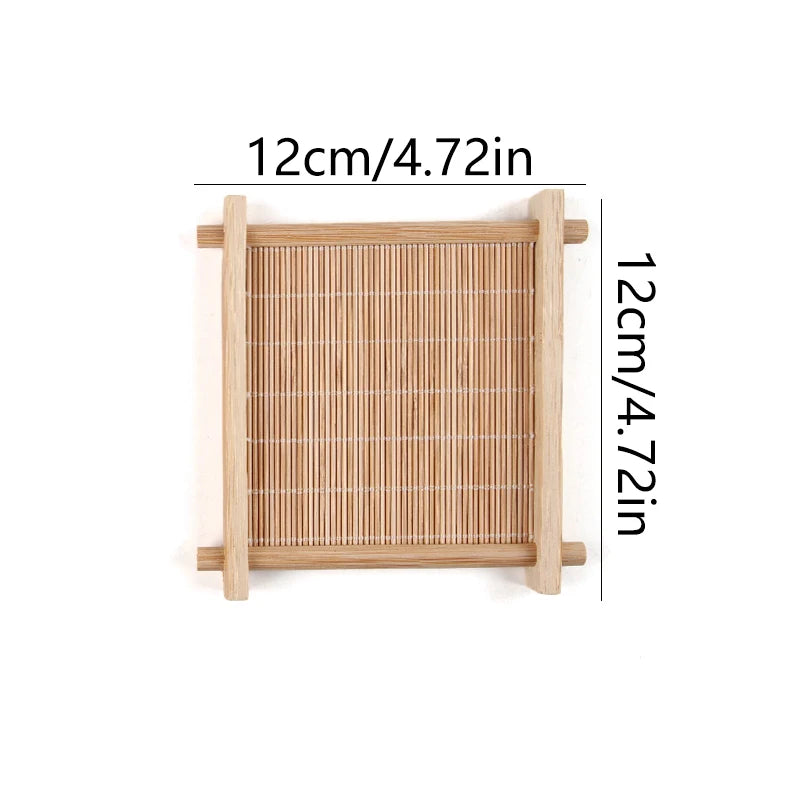 Wooden Hamster Cooling Pad Summer Breathable Guinea Pig Mat Square Small Animal Mat for Guinea Pig Chinchilla Hamster