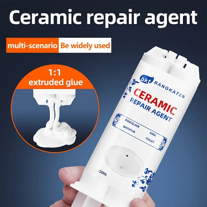 Tile and Ceramic Glaze Repair Paste for Filling Cracks, Sealing Repairing Porcelain Ceramic Enamel and Marble Surfaces