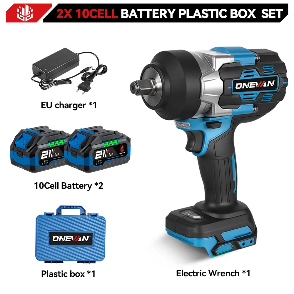 ONEVAN 2800N.M Torque Brushless Electric Impact Wrench 5 Speed Cordless Wrench Screwdrive Power Tool  For Makita 18V Battery Pin