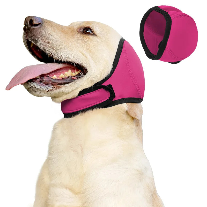 Adjustable Dog Ear Covers Noise Reduction Dog Earmuffs Anti-noise Pet Ear Muffs for Small Large Dogs Waterproof Pet Headcover