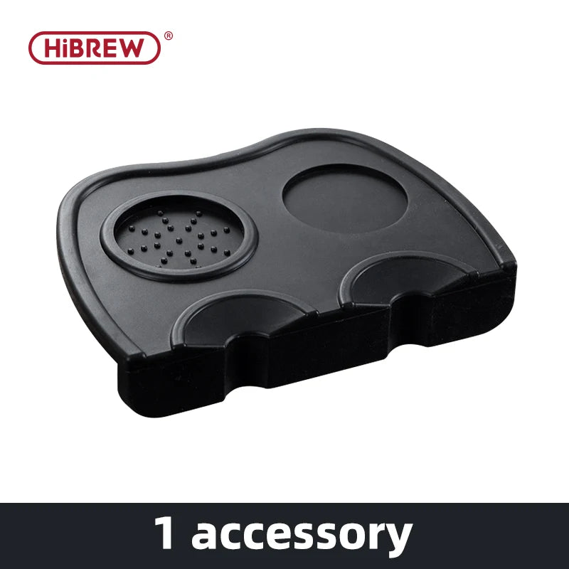 HiBREW H7A & H7 Espresso Barista Pro 58mm Bottomless Coffee Powder Handle Portafilter 304 Stainless Steel Tmaper Distributor