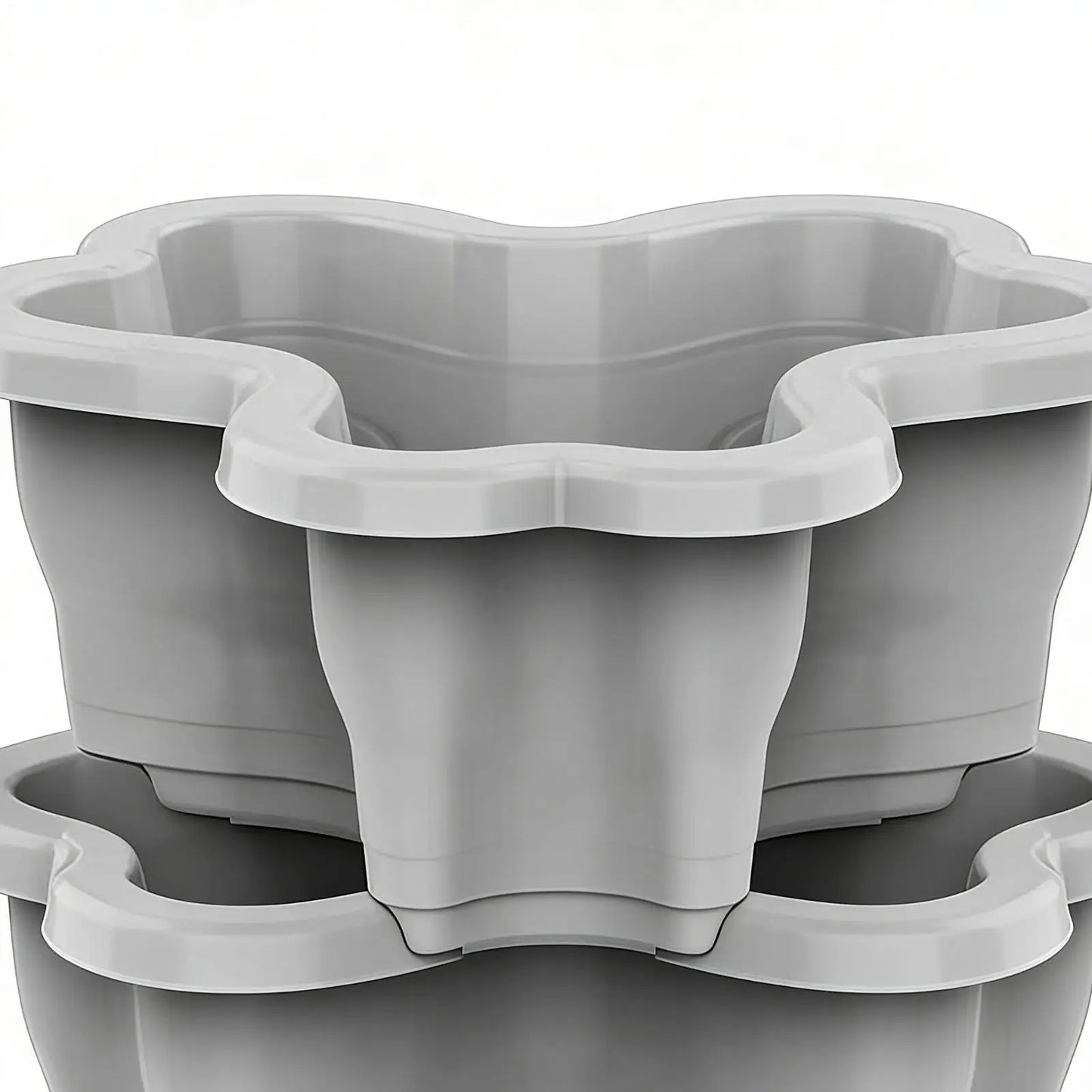 5-Tier Vertical Stackable Planter Tower for Strawberries and Herbs