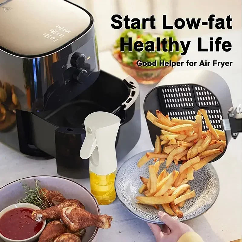Oil Spray Bottle for Kitchen Olives 2in1 Oil Sprayer Dispenser 200/300/500ml Home Kitchen Camping Kitchen Cooking Utensils
