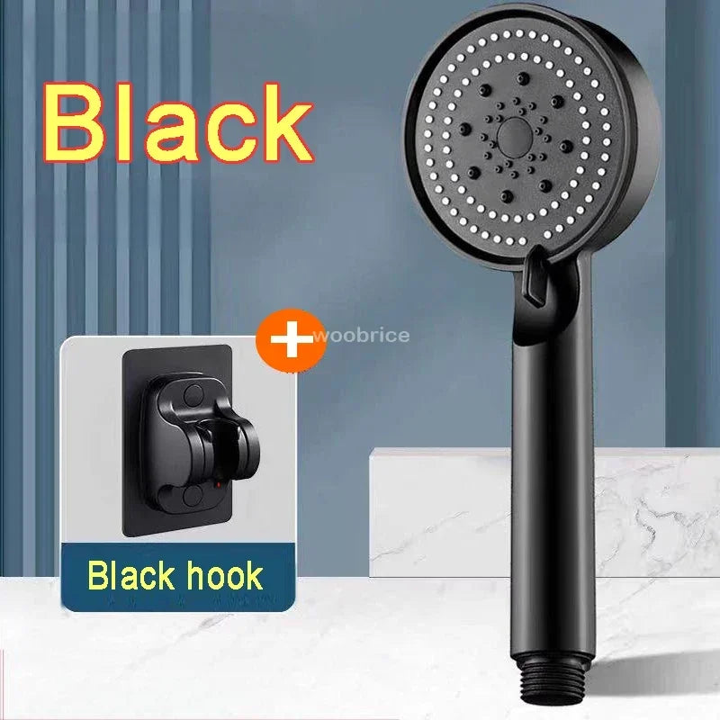 5 Modes Shower Head High Pressure Shower Head Water Saving  Adjustable High Pressure Shower Head Set Bathroom Accessories