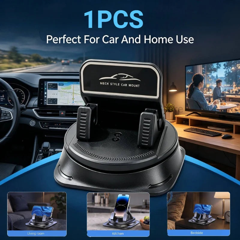 Car Phone Holder Car Dashboard Support Bracket Mount Anti-Slip Pad Universal 360 Degree Rotatable Navigation Holder Accessories