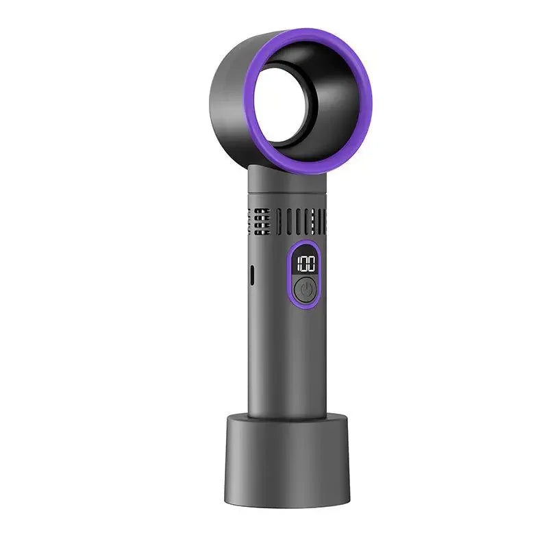 Nouveau ventilateur portable d'extérieur Lenovo avec écran LED, mini ventilateur de batterie rechargeable à 100 niveaux de contrôle libre, haute vitesse