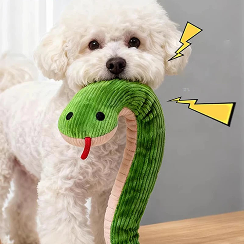 Bite-resistant Pet Dog Toys Snack-shaped Puppy Chew Toys Built in Sound Paper Interactive Plush Dog Toy Pet Supplies