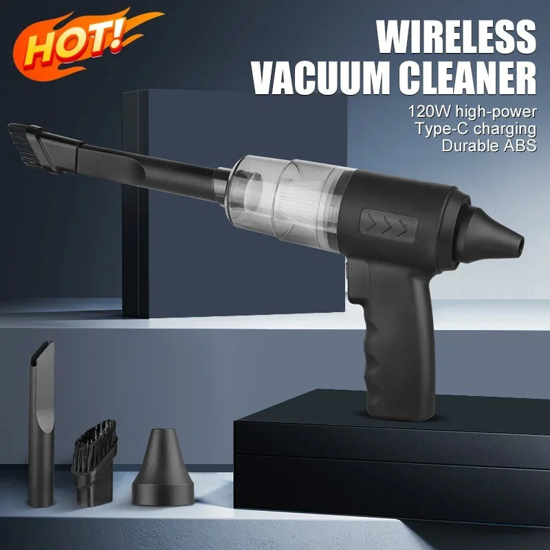 2900000pa Car Wireless High Power Vacuum Cleaner 120W 3-in-1 Portable Handheld For Home Rechargeable Auto Cordless Cleaner 2026