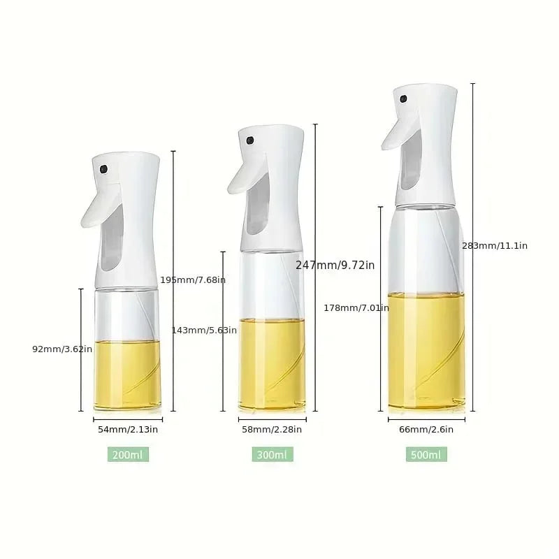 200ml 300ml 500ml Oil Spray Bottle Kitchen Cooking Olive Oil Dispenser Camping BBQ Baking Vinegar Soy Sauce Sprayer Containers
