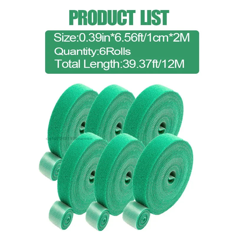 Garden Tape Nylon Cable Tie for Plants Flowers Growing Climbing Reusable Plant Support Hook-and-loop Fastener Garden Accessories