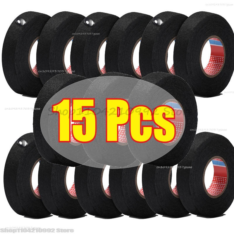 Electrical Insulating Tape Automotive Cloth Tape Waterproof Heat-resistant Harness Bundle Electrical Wiring Fabric Cloth Tapes
