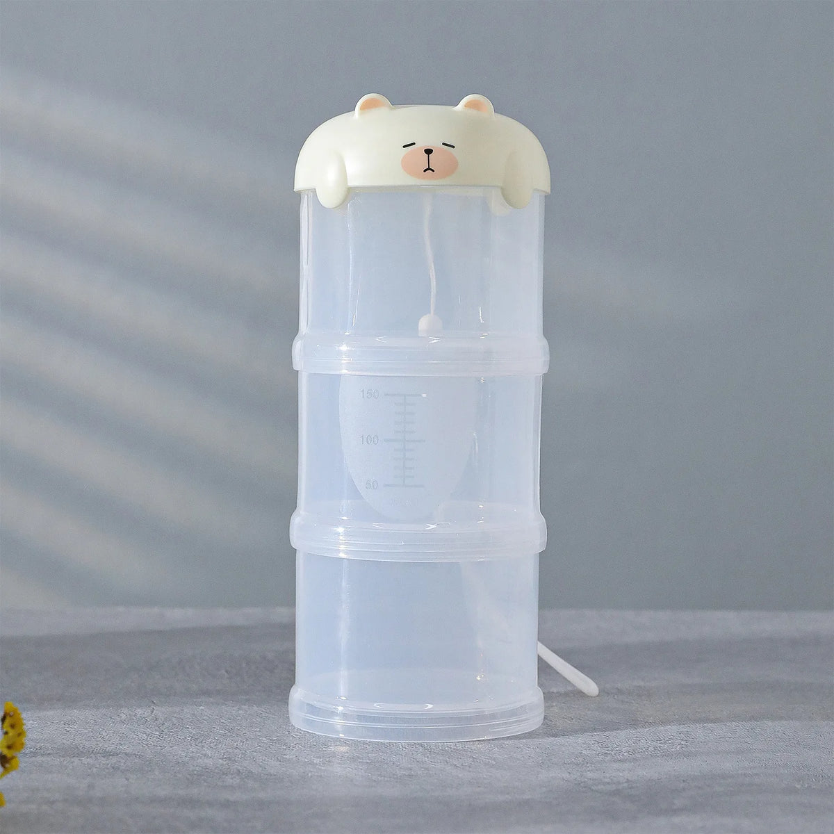 3 Layers Pet Food Storage Container Outdoor Portable Dog Food Dispensing Tank Transparent Sealed Food Storage Jar with Scale