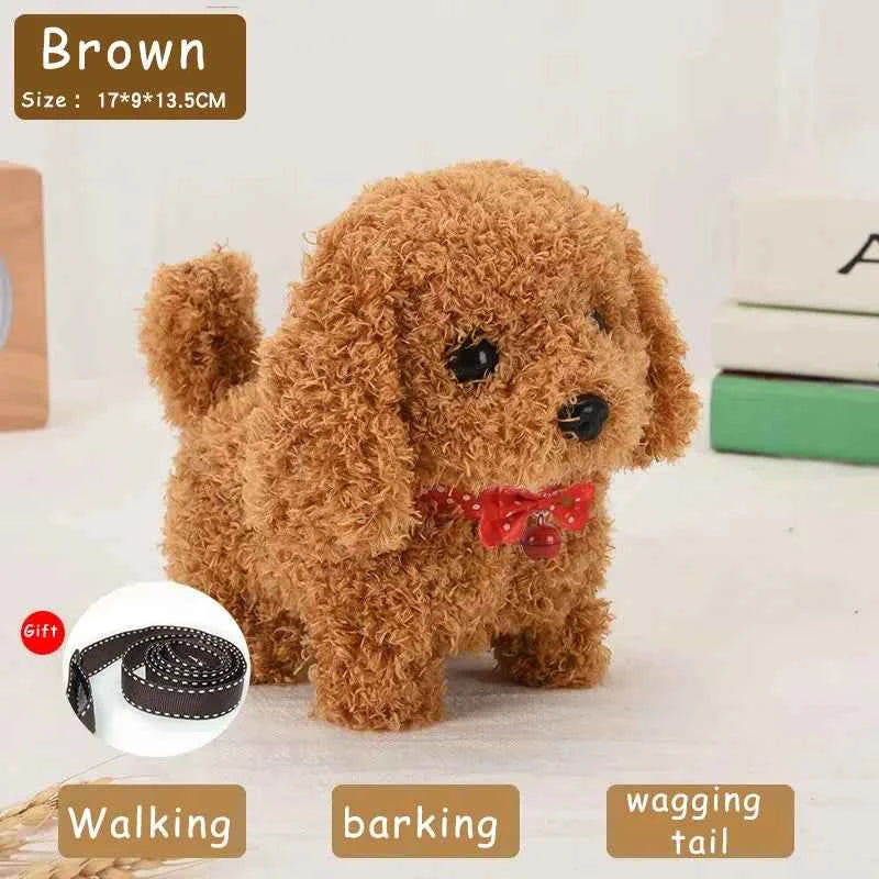 Electronic Puppy Plush Toy - Interactive Barking and Wagging Tail Plush Dog Toy for Kids, Perfect Gift for Boys and Girls