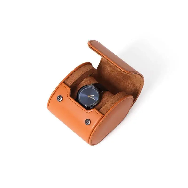 Watch Roll Travel Case Watch Box Organizer for Men with 1/2/3 slots Watch Display Storage Portable Watch Rolls PU Leather Cases