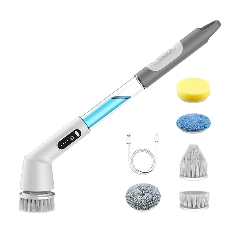 Multifunctional Electric Soap Brush Wireless Waterproof Handheld Strong Brush Floor Sweep & Cleaning Tool Without Dead Corners