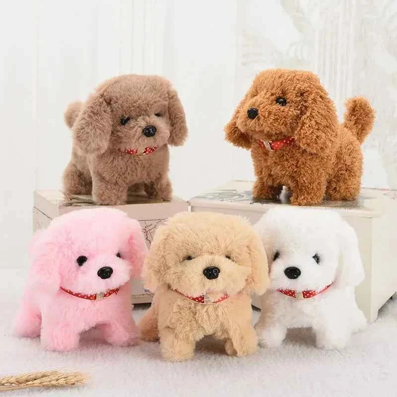 Electronic Puppy Plush Toy - Interactive Barking and Wagging Tail Plush Dog Toy for Kids, Perfect Gift for Boys and Girls