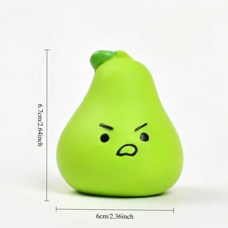 Pet Latex Toy Lemon, Mango, Pear - Dog Chew Toy, Bite-Resistant, Squeaky, for Puppies Small Dogs, Teething Cleaning