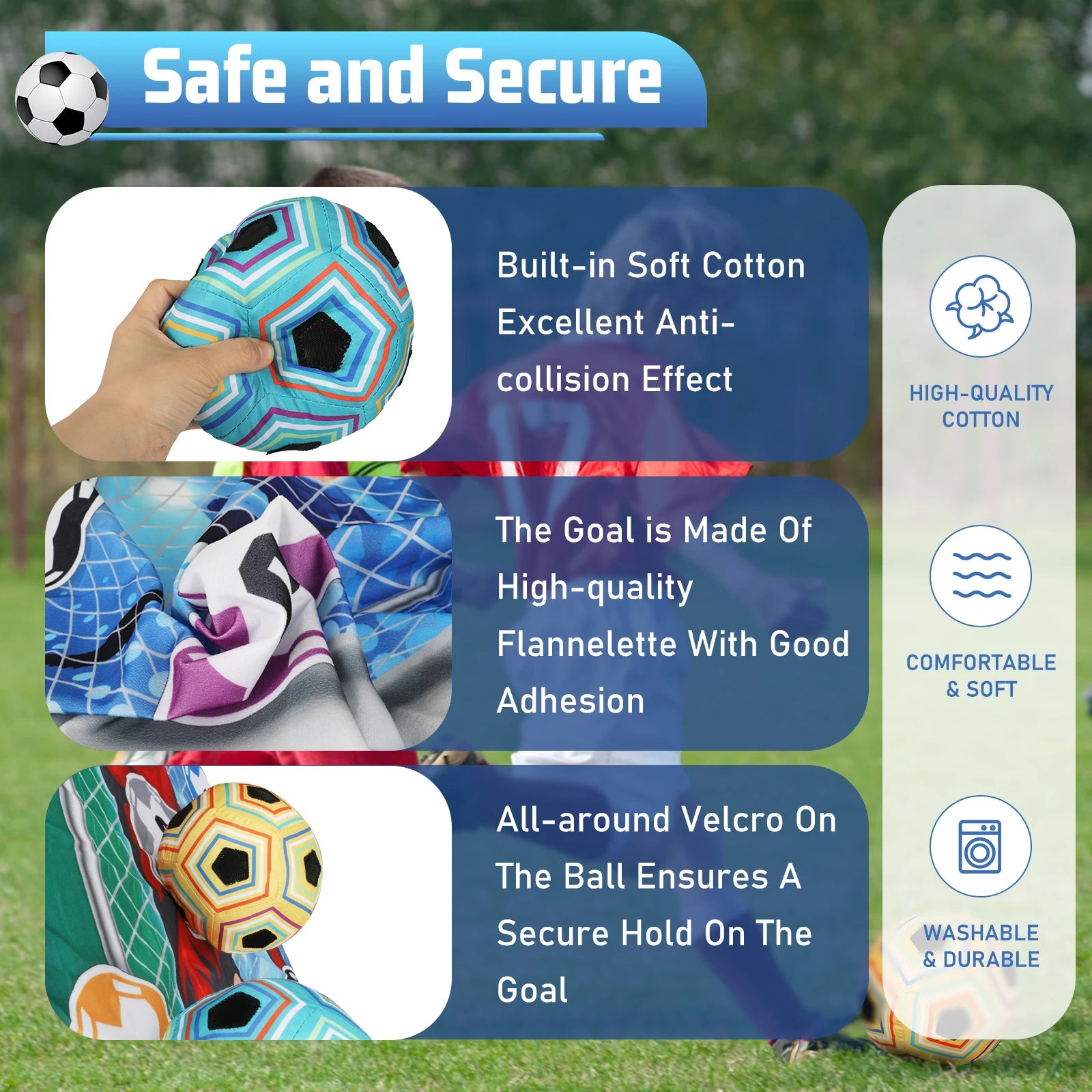 VATOS Football Game Set for Kids - Indoor Outdoor Soccer Training Toys for Ages 3-8 - Quality Shopping Centre